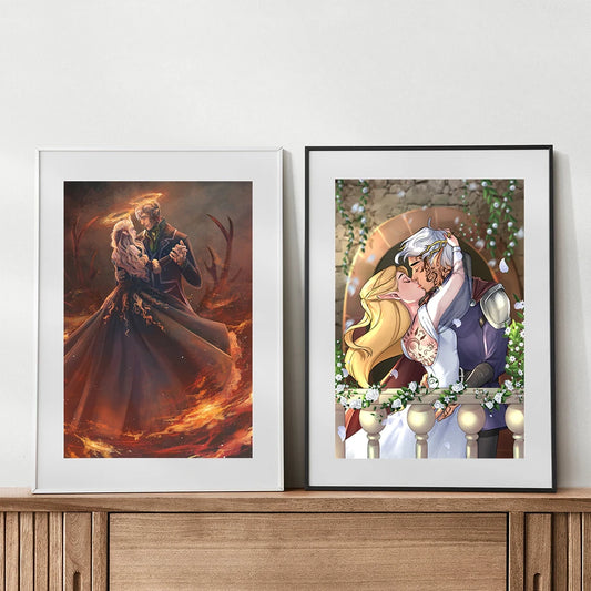 Aelin and Rowan Throne of Glass posters